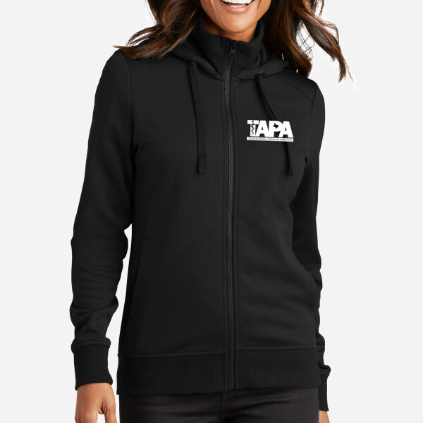 Ladies Smooth Fleece Hooded Jacket Thumbnail