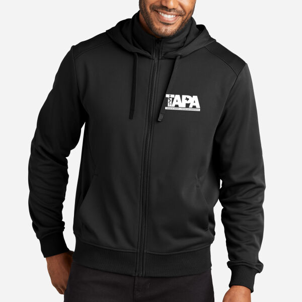 Mens Smooth Fleece Hooded Jacket Thumbnail